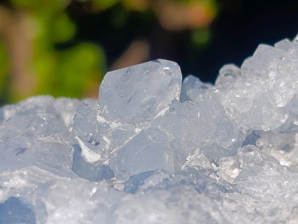 Natural Blue Celestite Specimens x 3 From Sakoany, Madagascar - Toprock Gemstones and Minerals 