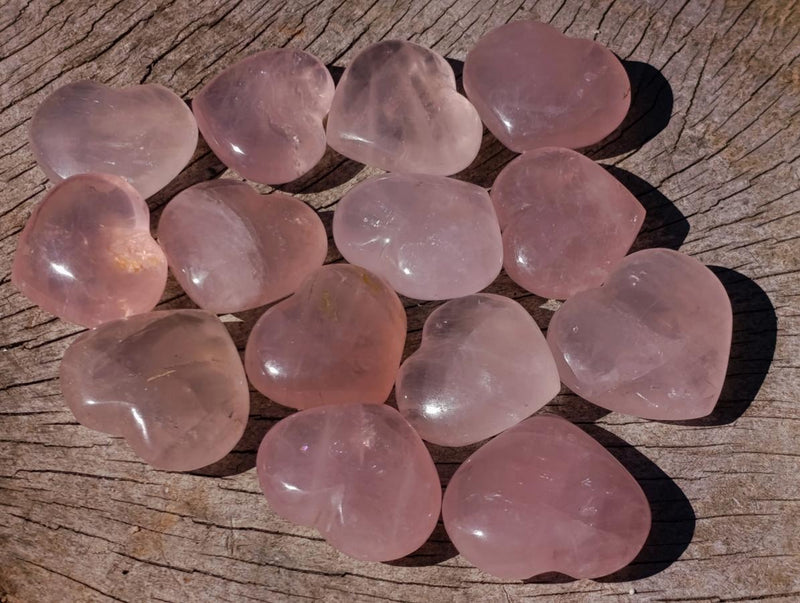 Polished Mixed Multi Mineral Hearts x 56 From Madagascar - Toprock Gemstones and Minerals 