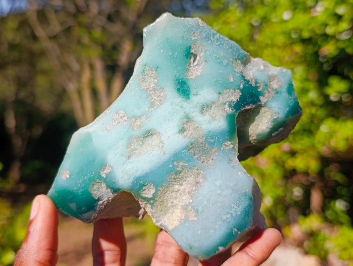 Polished On One Side Mtorolite Chrysoprase Specimens x 3 From Mutorashanga, Zimbabwe - Toprock Gemstones and Minerals 