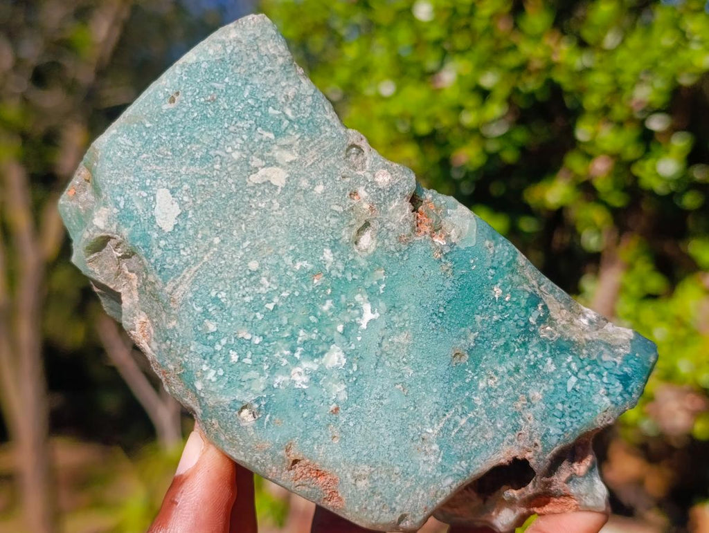 Polished On One Side Mtorolite Chrysoprase Specimens x 3 From Mutorashanga, Zimbabwe - Toprock Gemstones and Minerals 