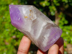 Polished Chevron Amethyst Display Crystals x 6 From Madagascar - Toprock Gemstones and Minerals 