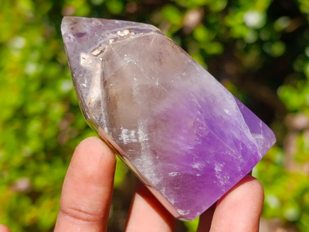 Polished Chevron Amethyst Display Crystals x 6 From Madagascar - Toprock Gemstones and Minerals 