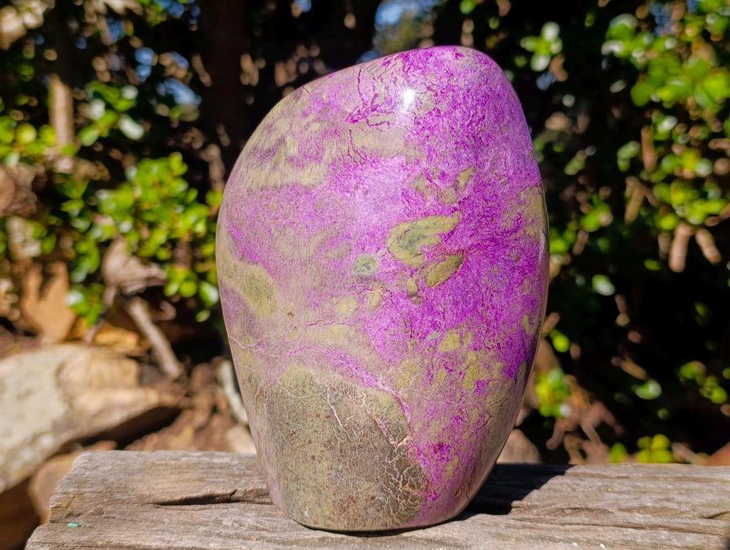 Polished Large Stichtite Standing Display Piece x 1 From Barberton, South Africa - Toprock Gemstones and Minerals 