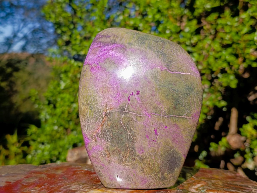 Polished Large Stichtite Standing Display Piece x 1 From Barberton, South Africa - Toprock Gemstones and Minerals 
