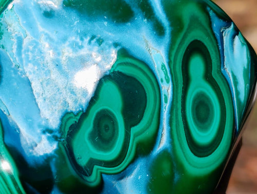 Polished Malacolla Free Forms x 4 From Kulukuluku, Congo - Toprock Gemstones and Minerals 