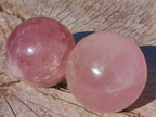 Polished Gemmy Star Rose Quartz Spheres x 4 From Madagascar - Toprock Gemstones and Minerals 