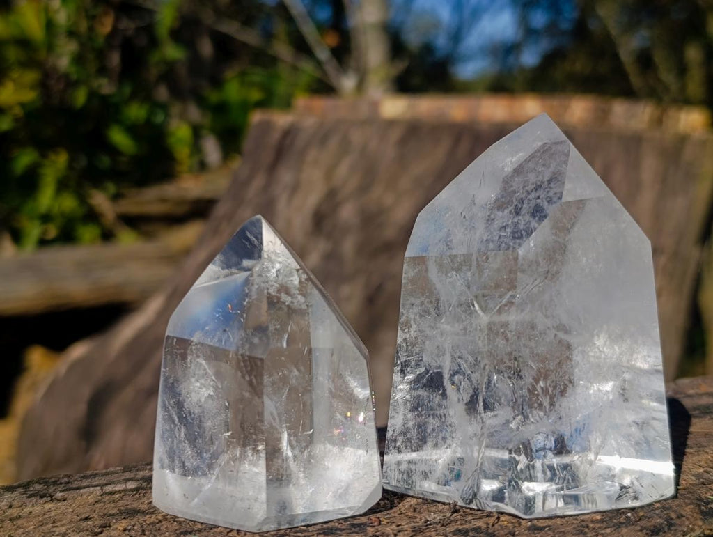 Polished Clear Quartz Display Crystals x 6 From Madagascar - Toprock Gemstones and Minerals 