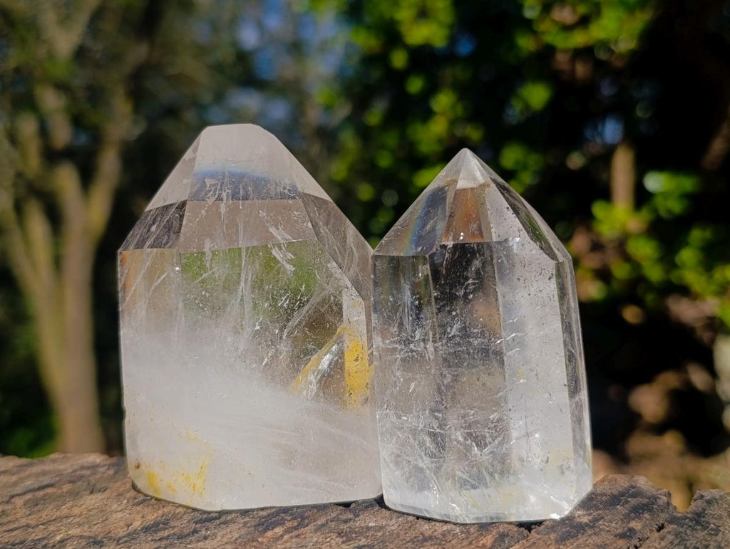 Polished Clear Quartz Display Crystals x 6 From Madagascar - Toprock Gemstones and Minerals 