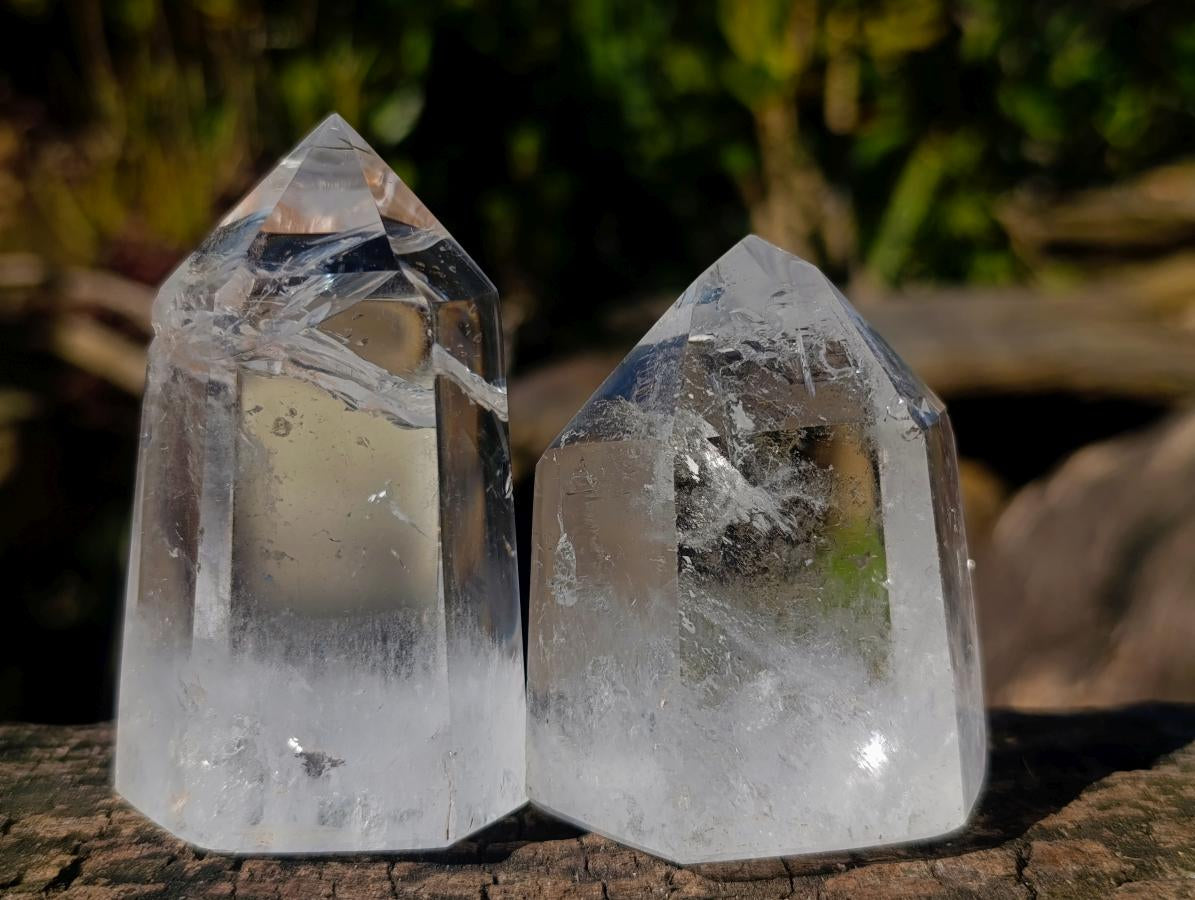 Polished Clear Quartz Display Crystals x 6 From Madagascar - Toprock Gemstones and Minerals 