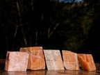 Natural Rhombohedral Sunset Orange Calcite Specimens x 24 From Spitzkop, Namibia - Toprock Gemstones and Minerals 