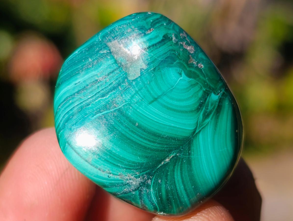 Polished Flower Banded Malachite Free Forms x 70 From Congo - Toprock Gemstones and Minerals 