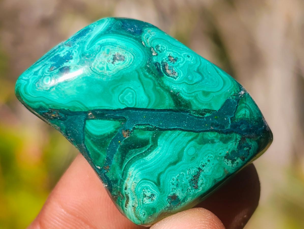 Polished Flower Banded Malachite Free Forms x 70 From Congo - Toprock Gemstones and Minerals 