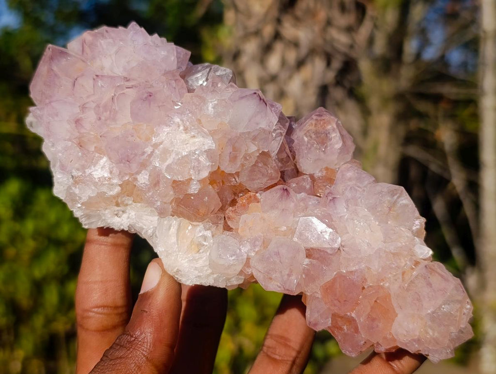 Natural Spirit Amethyst Clusters x 2 From Boekenhouthoek, South Africa - Toprock Gemstones and Minerals 