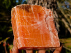 Natural Rhombohedral Sunset Orange Calcite Specimens x 6 From Spitzkop, Namibia