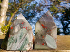 Polished Bloodstone Display Crystals x 2 From Swaziland - Toprock Gemstones and Minerals 