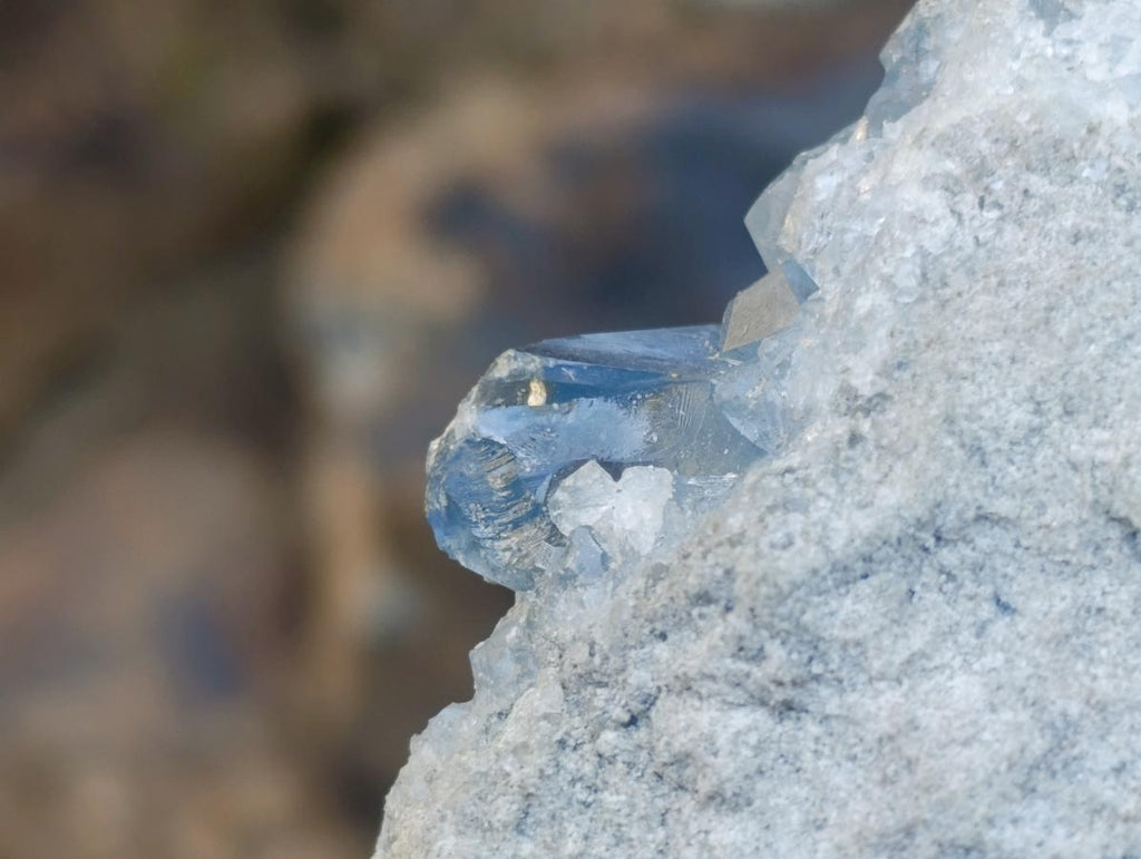 Natural XL Blue Celestite Geode Specimen x 1 From Sakoany, Madagascar - Toprock Gemstones and Minerals 