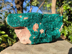 Natural Large Dioptase on Dolomite Specimen x 1 From Likasi, Congo - Toprock Gemstones and Minerals 
