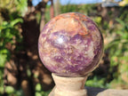 Polished Lepidolite Spheres x 4 From Ambatondrazaka, Madagascar - Toprock Gemstones and Minerals 