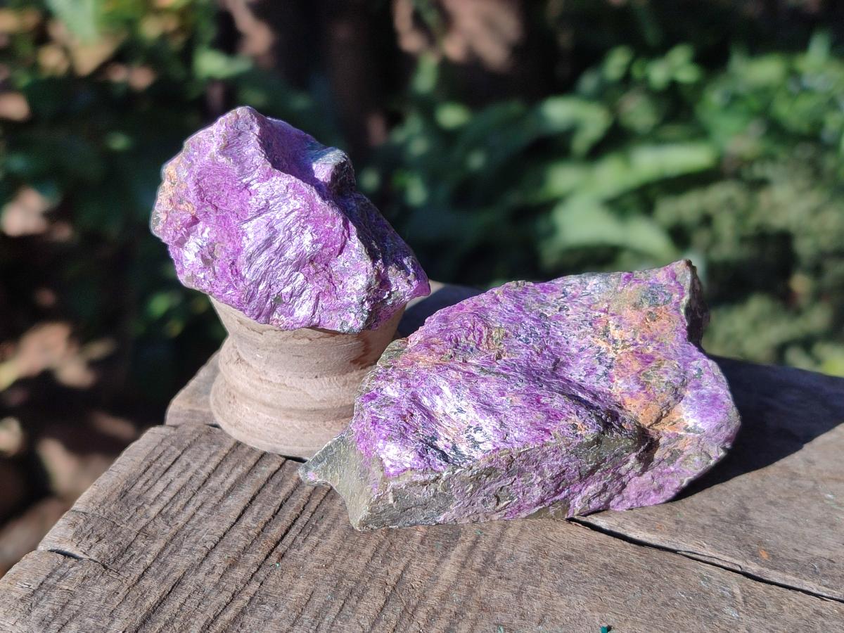 Natural Cobbed Stichtite Specimens x 12 From Barberton, South Africa - Toprock Gemstones and Minerals 