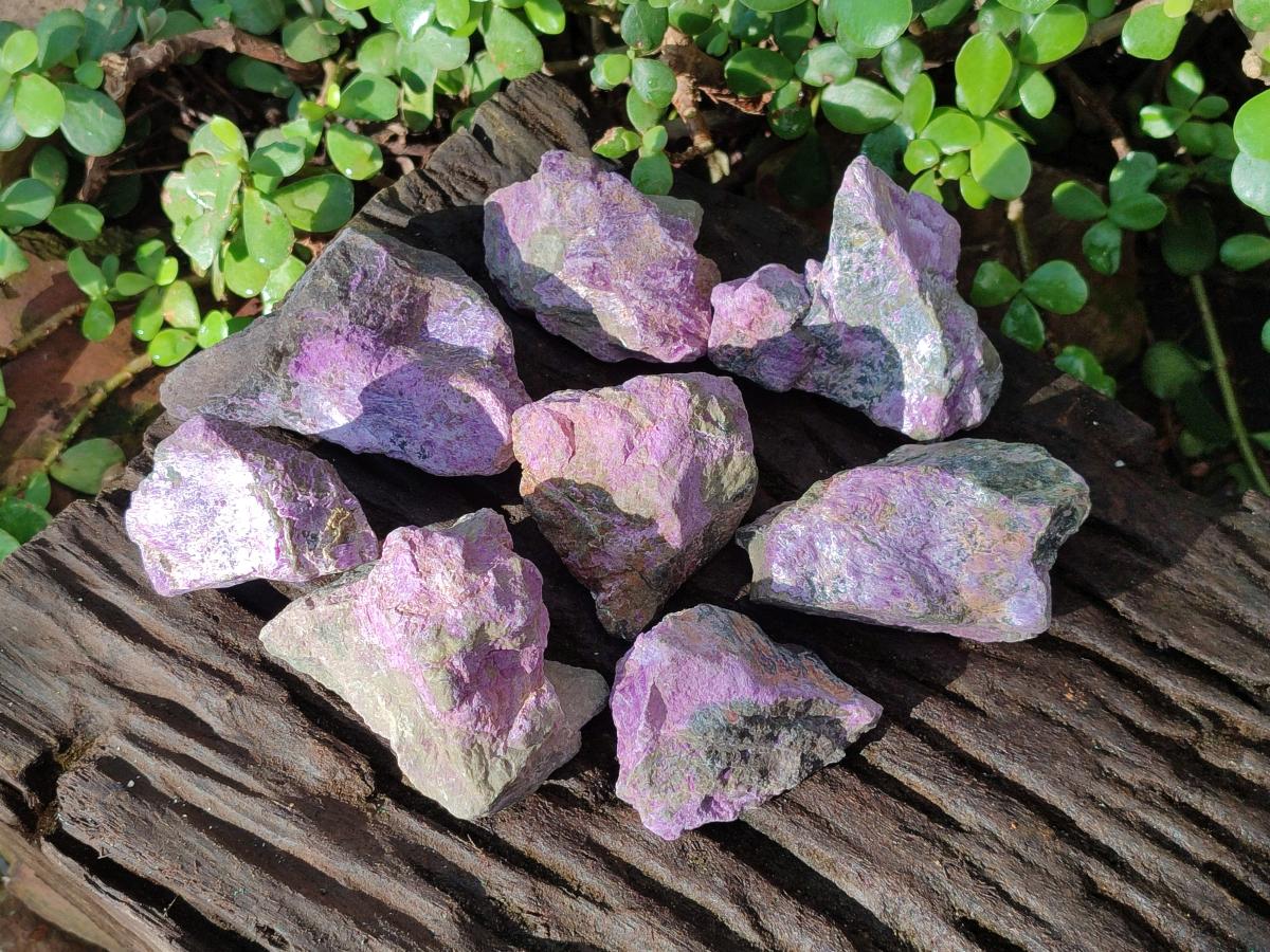 Natural Cobbed Stichtite Specimens x 12 From Barberton, South Africa - Toprock Gemstones and Minerals 