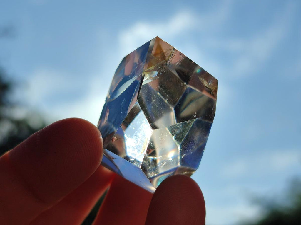 Polished Clear and Smokey Quartz Display Crystals x 20 From Madagascar - Toprock Gemstones and Minerals 