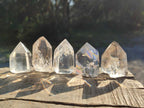 Polished Clear and Smokey Quartz Display Crystals x 20 From Madagascar - Toprock Gemstones and Minerals 