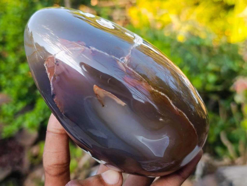 Polished Snow Orca Agate Standing Display Pieces x 2 From West Coast, Madagascar - Toprock Gemstones and Minerals 