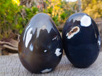 Polished Snow Orca Agate Standing Display Pieces x 2 From West Coast, Madagascar - Toprock Gemstones and Minerals 