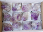 Natural Jacaranda Amethyst Crystals x 12 From Mumbwa, Zambia - Toprock Gemstones and Minerals 