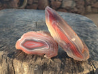 Polished One Side Red Shashe River Agate Nodules x 7 From Shashe River, Zimbabwe - Toprock Gemstones and Minerals 