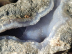 Natural Blue Lace Agate Geode Specimens x 3 From Nsanje, Malawi - Toprock Gemstones and Minerals 