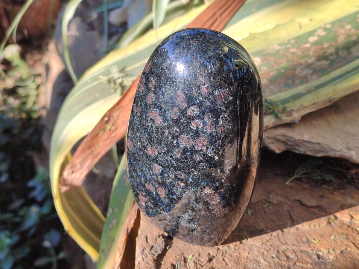 Polished Large "Water Sapphire" Standing Display Pieces with Sillimanite x 2 From Ambatofinandrahana, Madagascar - Toprock Gemstones and Minerals 