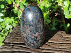 Polished Large "Water Sapphire" Standing Display Pieces with Sillimanite x 2 From Ambatofinandrahana, Madagascar - Toprock Gemstones and Minerals 