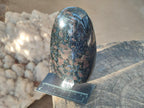 Polished Large "Water Sapphire" Standing Display Pieces with Sillimanite x 2 From Ambatofinandrahana, Madagascar - Toprock Gemstones and Minerals 
