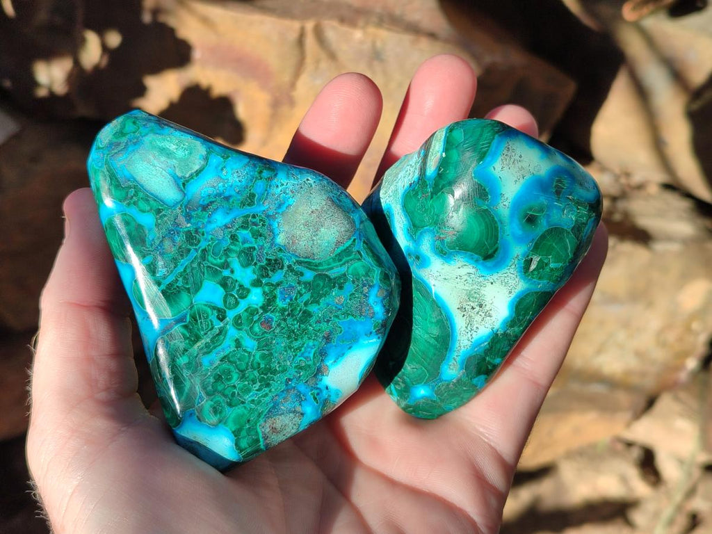 Polished Malacolla Free Forms x 6 From Kulukuluku, Congo - Toprock Gemstones and Minerals 