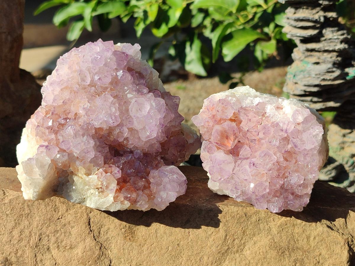 Natural Spirit Amethyst Clusters x 3 From Boekenhouthoek, South Africa - Toprock Gemstones and Minerals 
