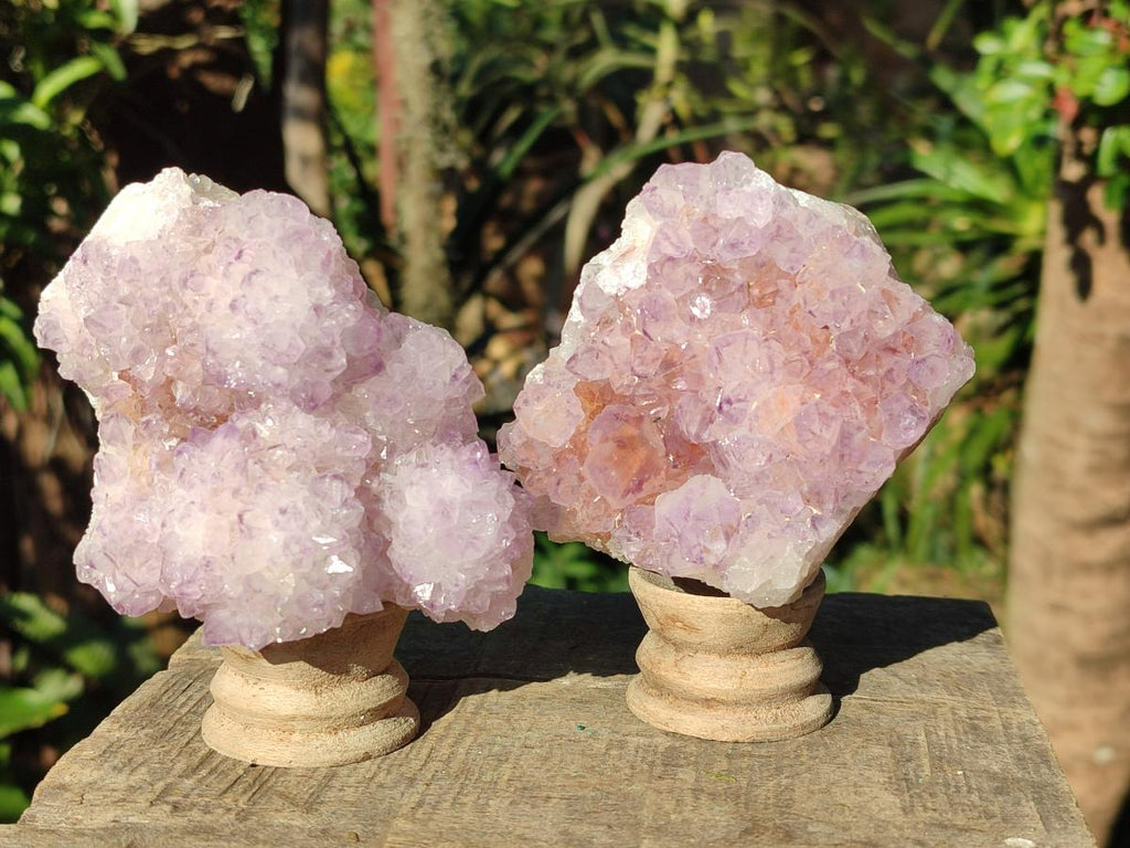 Natural Spirit Amethyst Clusters x 3 From Boekenhouthoek, South Africa - Toprock Gemstones and Minerals 