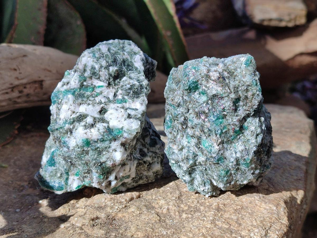 Natural Emerald Mica 'Mutokolite' Cobbed Specimens x 6 From Mutoko, Zimbabwe - Toprock Gemstones and Minerals 