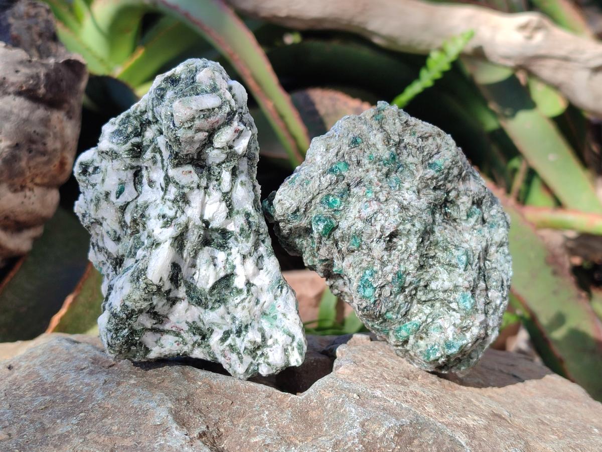 Natural Emerald Mica 'Mutokolite' Cobbed Specimens x 6 From Mutoko, Zimbabwe - Toprock Gemstones and Minerals 