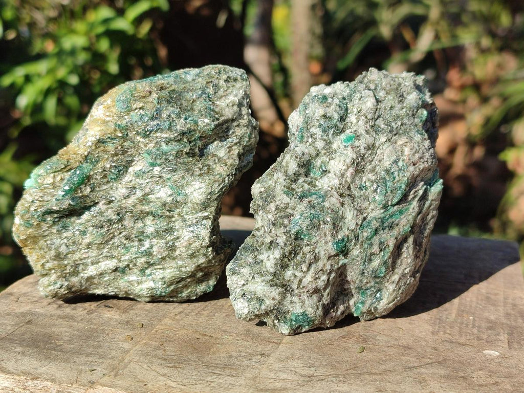Natural Emerald Mica 'Mutokolite' Cobbed Specimens x 6 From Mutoko, Zimbabwe - Toprock Gemstones and Minerals 