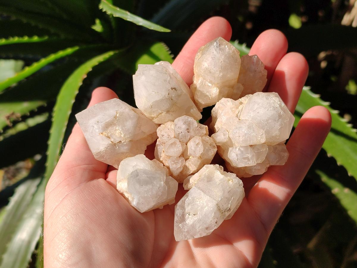 Natural Cascading "Anananas" Pineapple Quartz Crystals x 35 From Antsirabe, Madagascar - Toprock Gemstones and Minerals 