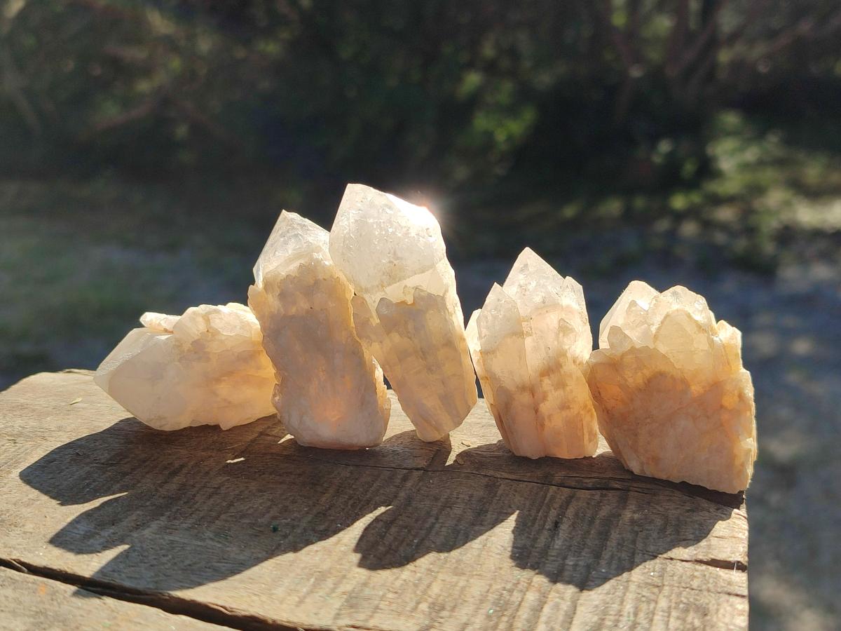 Natural Cascading "Anananas" Pineapple Quartz Crystals x 35 From Antsirabe, Madagascar - Toprock Gemstones and Minerals 