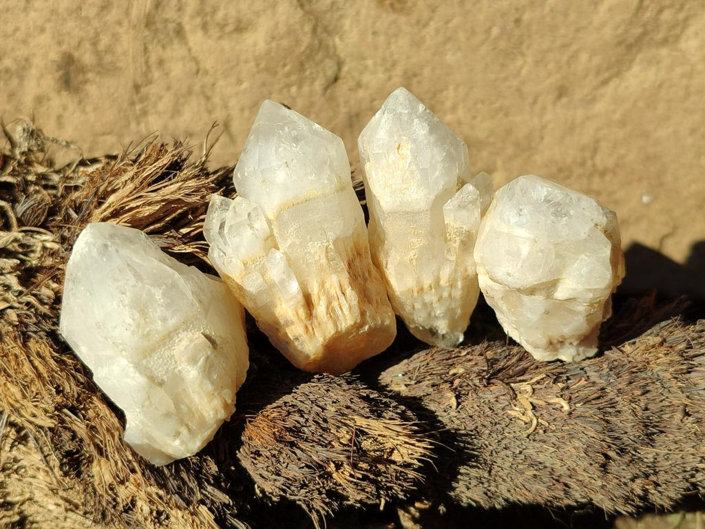 Natural Cascading "Anananas" Pineapple Quartz Crystals x 35 From Antsirabe, Madagascar - Toprock Gemstones and Minerals 