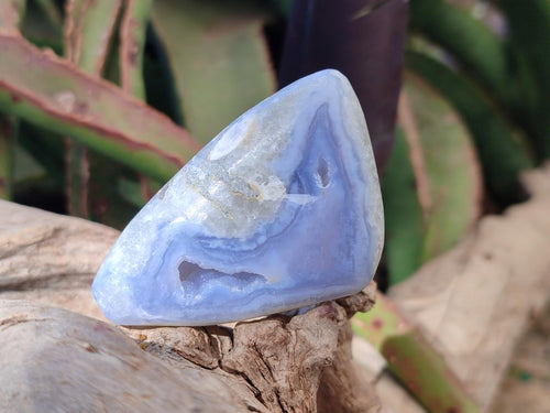 Polished Blue Lace Agate Free Forms x 12 From Nsanje, Malawi - Toprock Gemstones and Minerals 