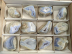 Polished Blue Lace Agate Free Forms x 12 From Nsanje, Malawi - Toprock Gemstones and Minerals 