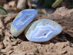 Polished Blue Lace Agate Free Forms x 12 From Nsanje, Malawi - Toprock Gemstones and Minerals 