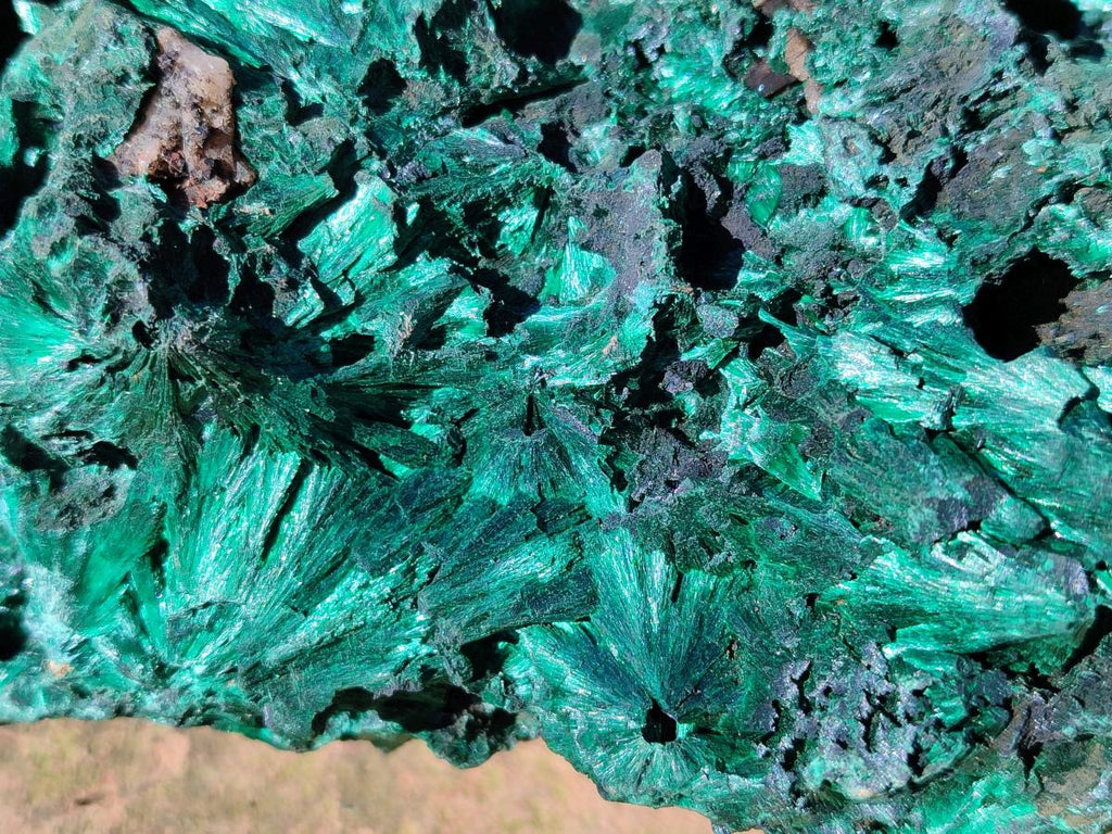 Natural Large Silky Malachite Specimen x 1 From Kasompe, Congo - Toprock Gemstones and Minerals 