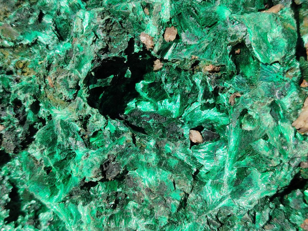 Natural Large Silky Malachite Specimen x 1 From Kasompe, Congo - Toprock Gemstones and Minerals 