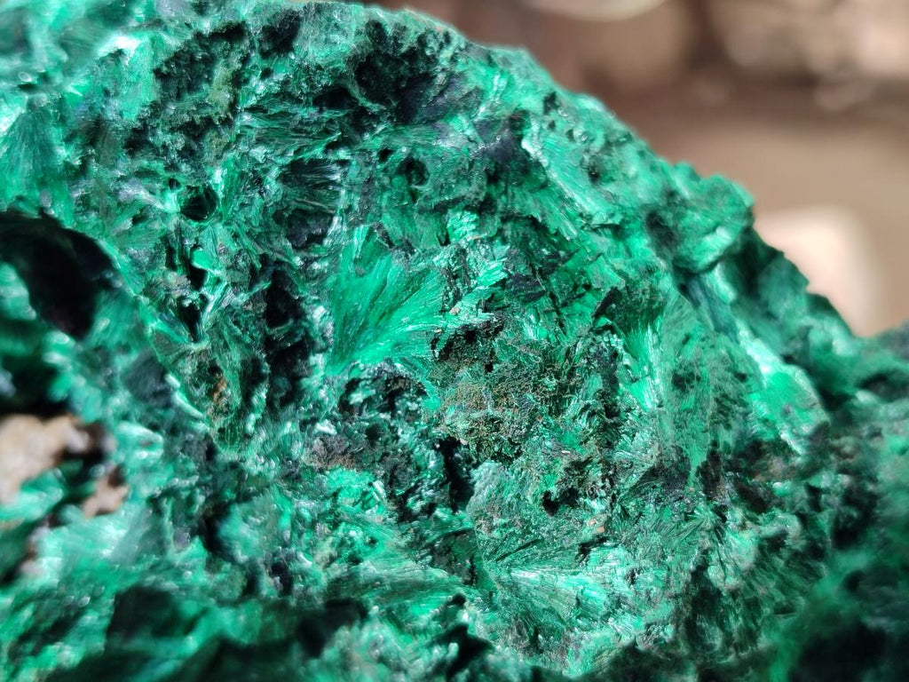 Natural Large Silky Malachite Specimen x 1 From Kasompe, Congo - Toprock Gemstones and Minerals 