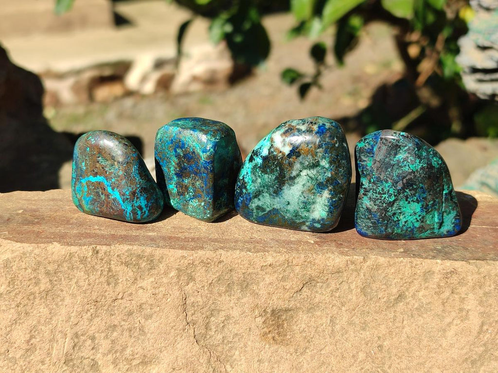 Polished Shattuckite Free Forms x 35 From Congo - Toprock Gemstones and Minerals 